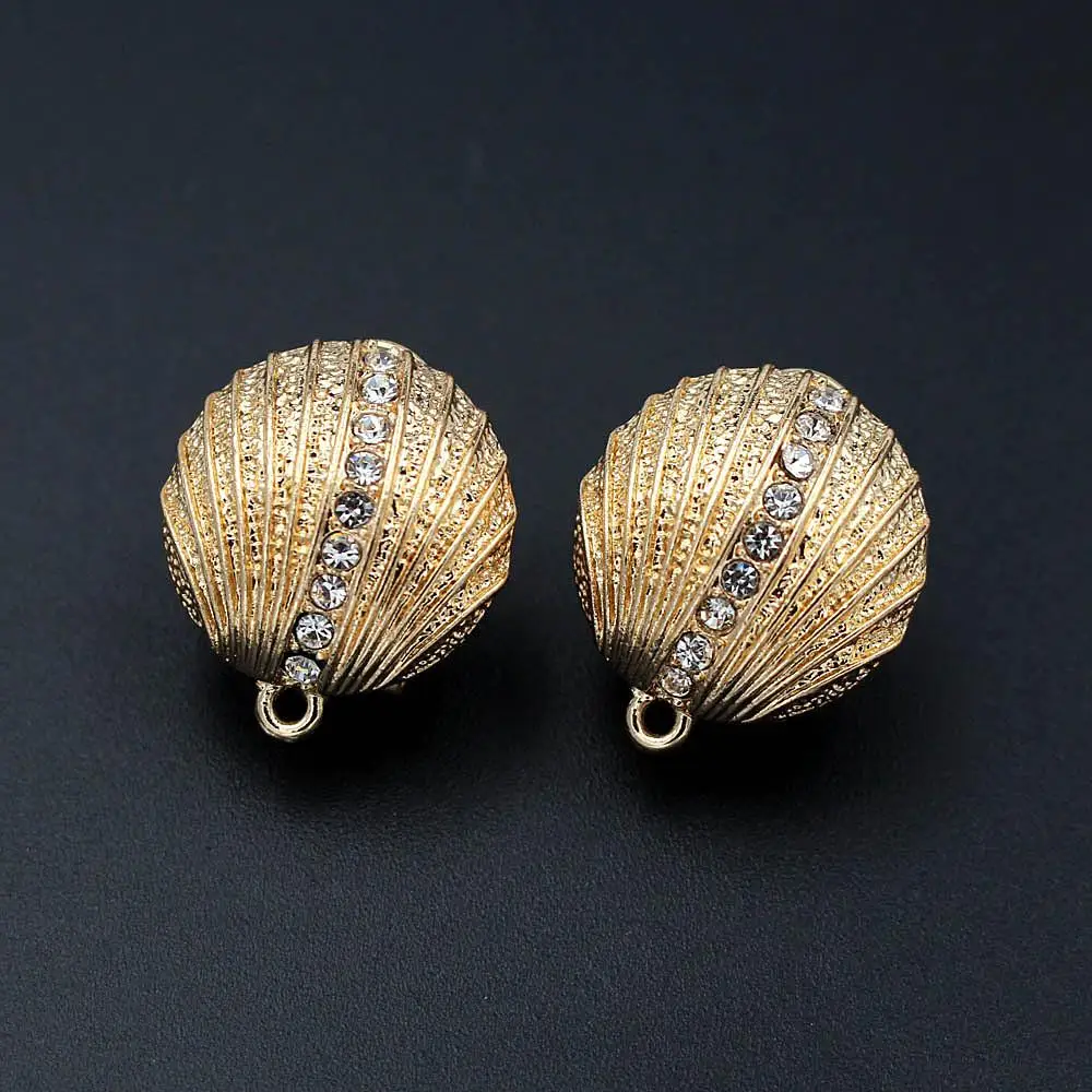 Основа для сережек гвоздиков с петлей подвеской кубический цирконий фурнитура