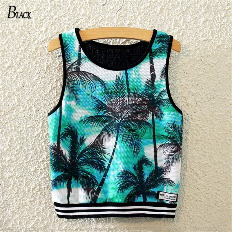 Черный бренд 2020 Летний стиль Женская футболка Повседневная с принтом кокосового