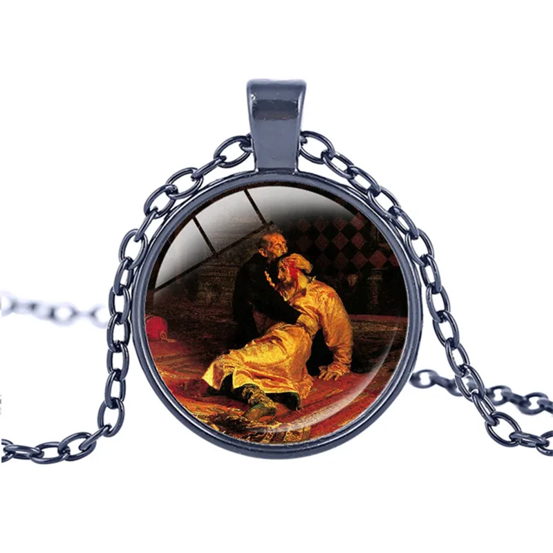 Ивана страшного и его сына ожерелье масло на холсте Подвески Илья яфимовича