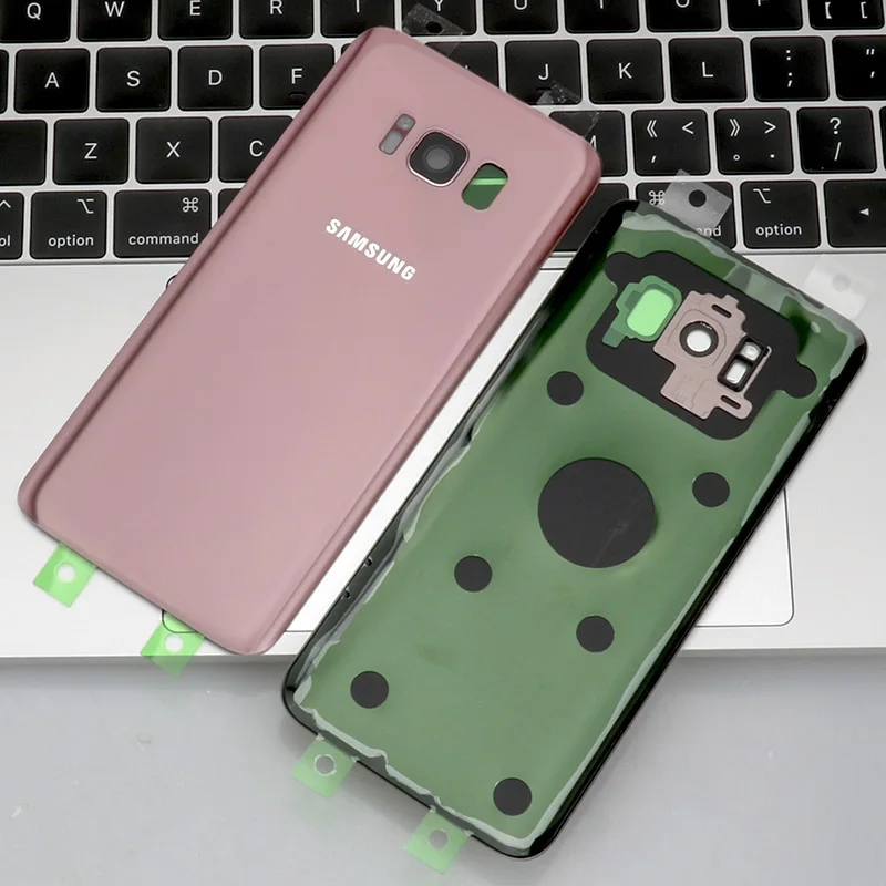 5," для SAMSUNG Galaxy S8 G950F Задняя крышка батареи задняя крышка стекло Корпус чехол Замена для SAMSUNG Galaxy S8 крышка батареи - Цвет: S8 Pink