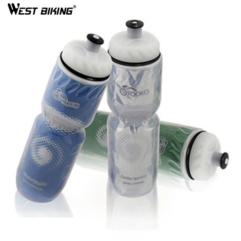 WEST BIKING пластиковая двойная изоляционная защита Спортивная бутылка для льда
