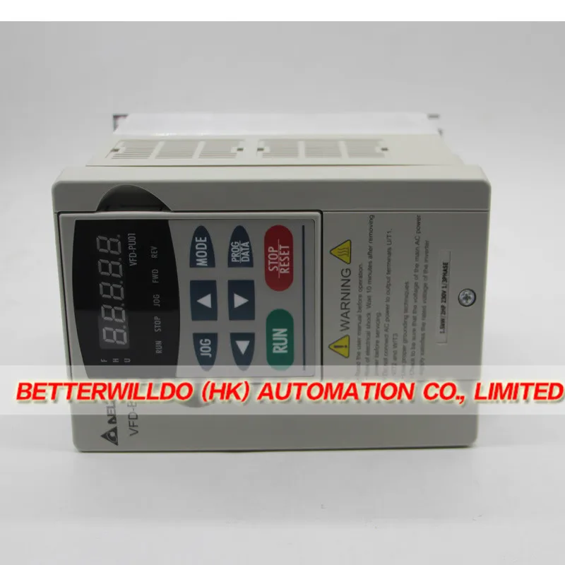 VFD015B21A Оригинальный Новый 2HP 1.5KW 1 фазы Delta Инвертор 1PH В 3PH С Клавиатуры Год Гарантии