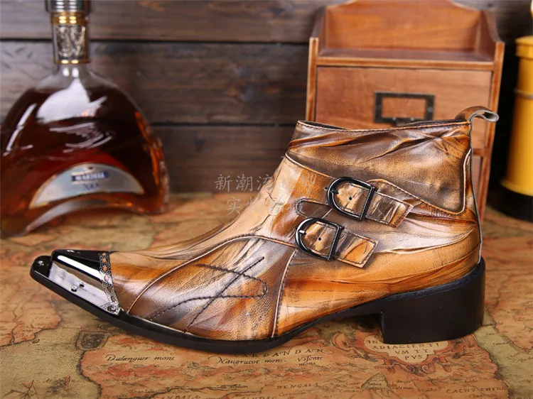 2016 г. Хит продаж дышащие мужские ботинки из натуральной кожи