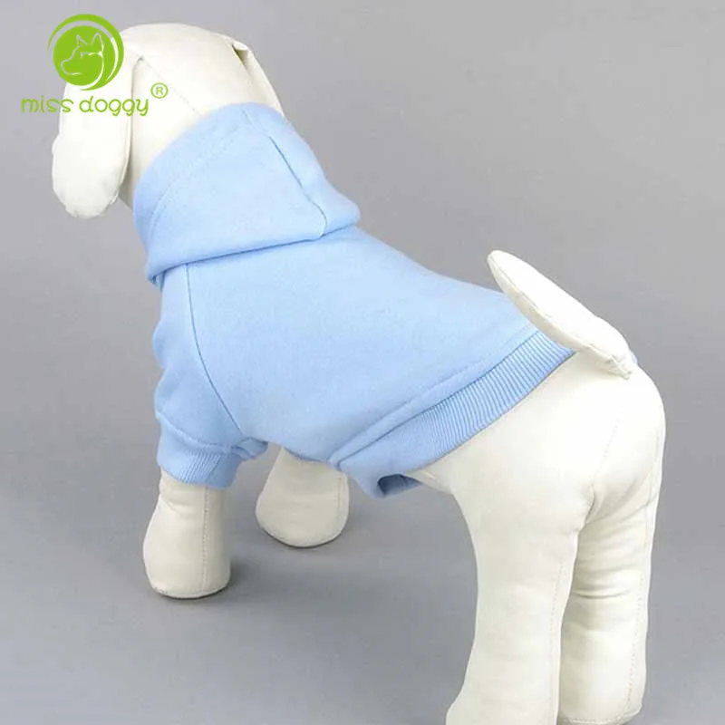 Новинка 2017 Качественные Классические однотонные толстовки для собак с карманом