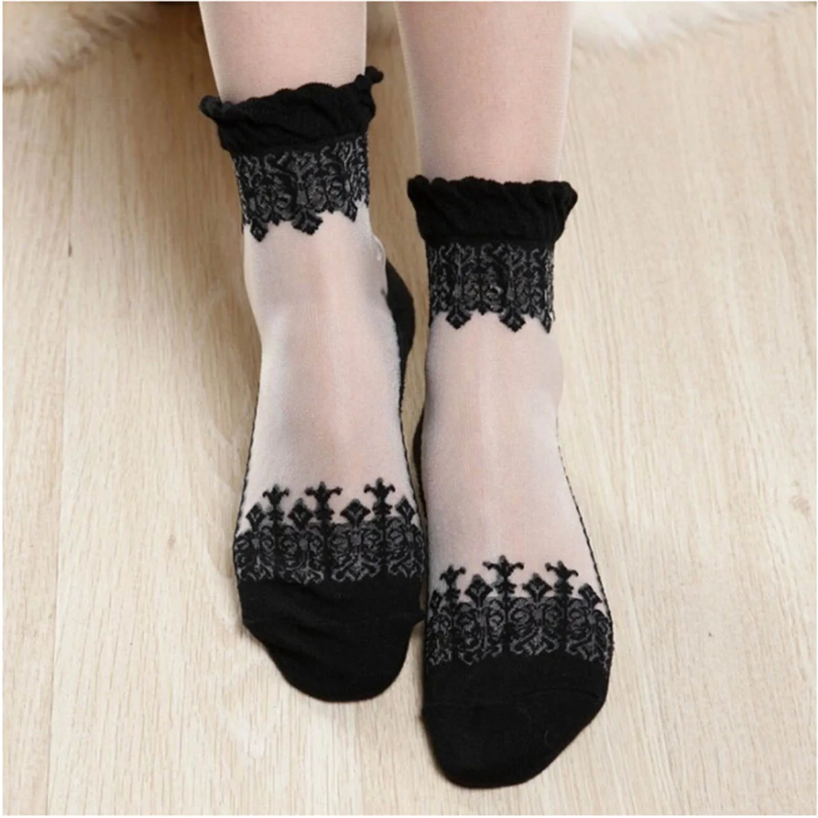 1 пара женские ультратонкие короткие носки|hosiery| |