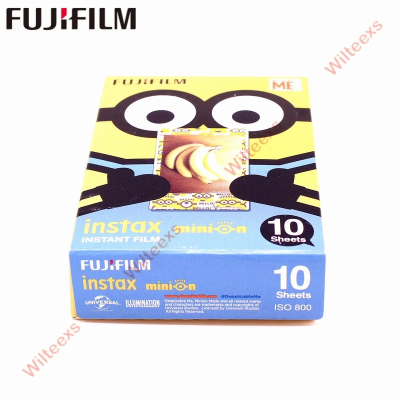 Оригинал Fujifilm Fuji Instax Mini 8 Желтый Миньон пленка 10 листов для 7 9 50 s 90 25 Share SP 1 2