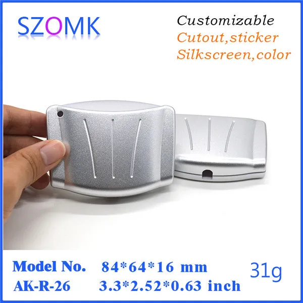 Пластиковый проекционный бокс корпуса из АБС пластика для электроники (2 шт.) 84*64*16