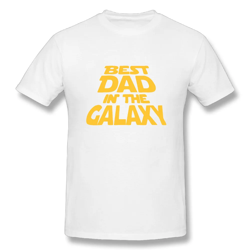 Best папа в Галактике Father's Day gift2 футболки с короткими рукавами и принтом Новинка