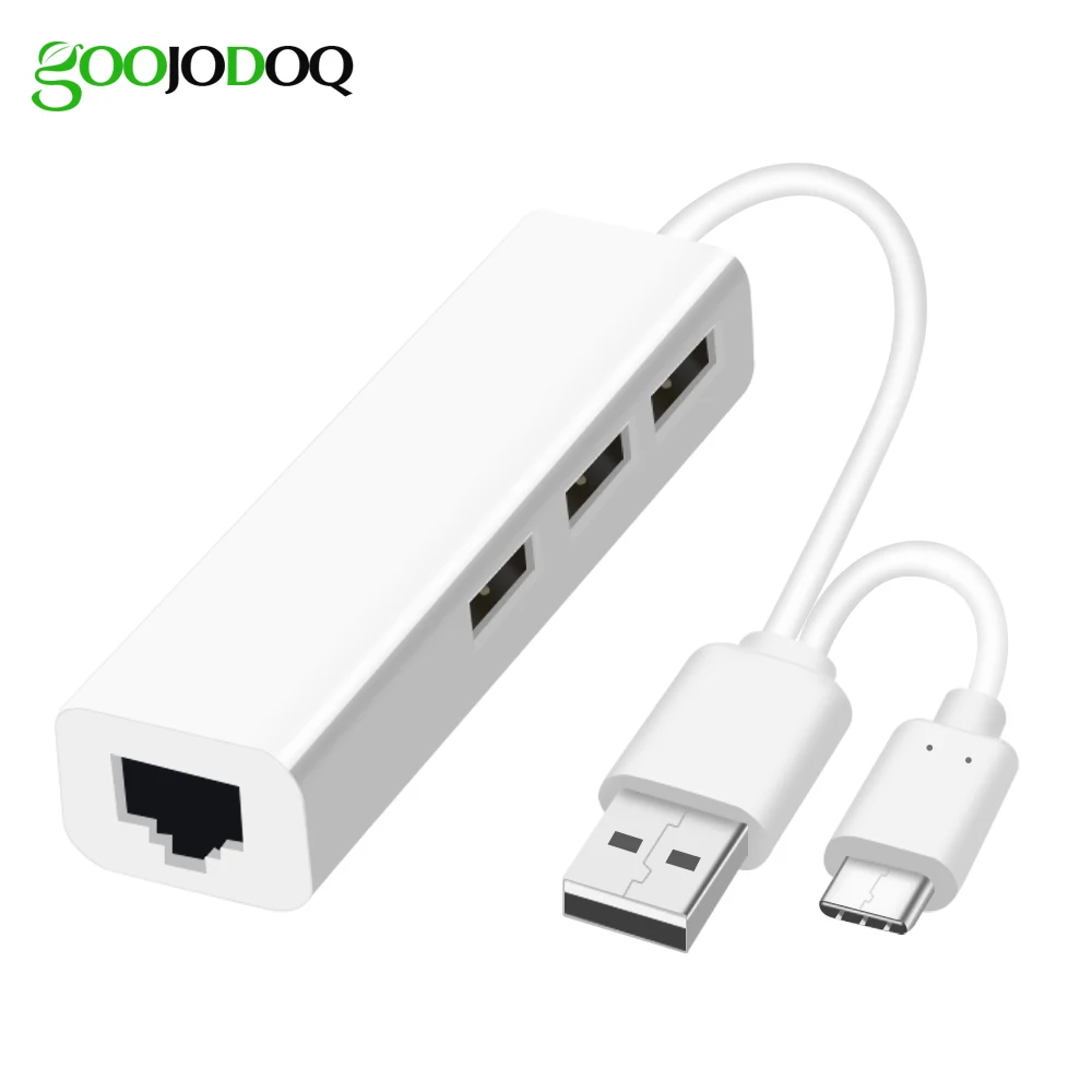 USB 3. 0 Type c сетевая карта OTG хабы Тип C к Rj45 Lan адаптер гигабитный Ethernet разветвитель