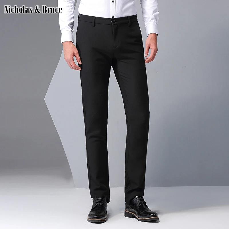 Мужские классические брюки N & B черные зауженные строгие деловые 2020 мужские