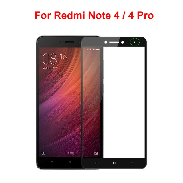 Black note 4 Для Xiaomi Redmi Note 4 4x закаленное стекло для Redmi Note 4X Note4 Pro стекло защитная пленка полное покрытие 2.5D глобальная версия - Цвет: Black note 4