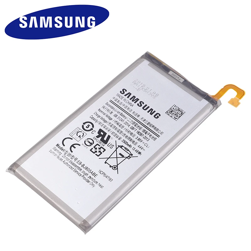 100% Оригинальная Аккумуляторная батарея для Samsung GALAXY J805 3500 мАч|Аккумуляторы