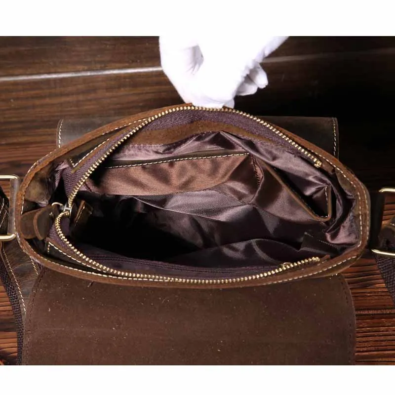 Сумка-мессенджер NEWEEKEND из натуральной воловьей кожи в стиле ретро сумка через