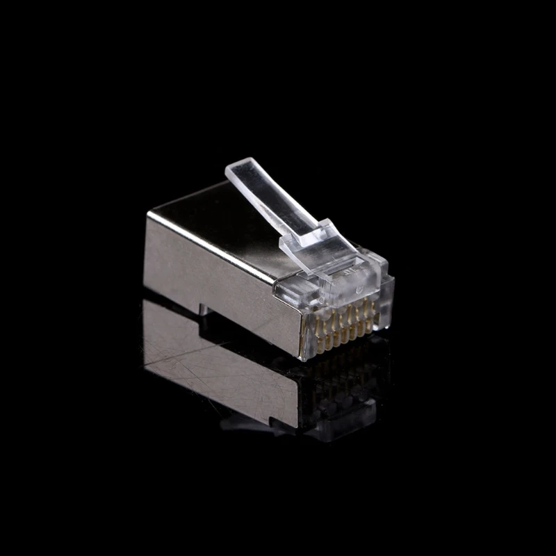 1 Набор/10 шт. Cat6 8 Pin RJ45 8P8C многожильный экранированный обжимной модульный разъем