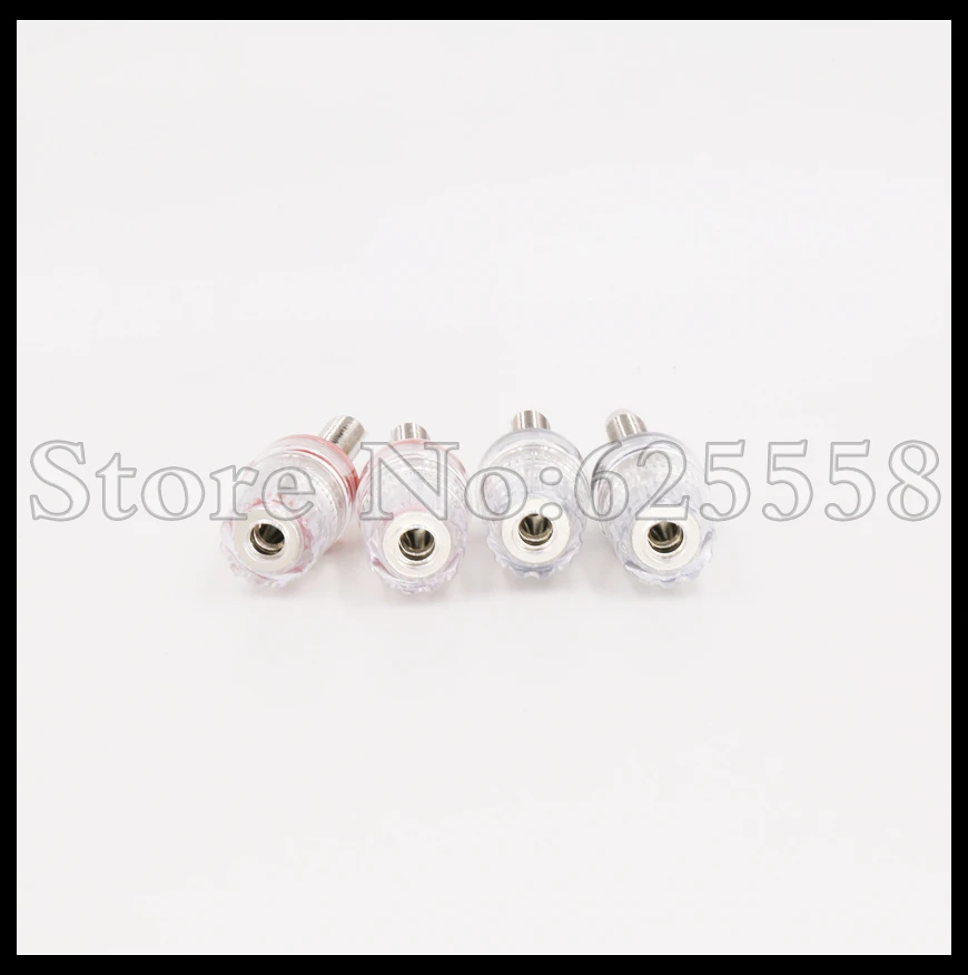4 pcsX HI-END Rhodium Plated Amplifier Speaker Terminal Binding Post