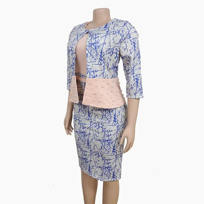 Summer Plus Size Party Office Ladies Elegant African Women Midi Dresses Pink Sweet Sexy Bodycon Print Retro Female Chic Dress | Женская