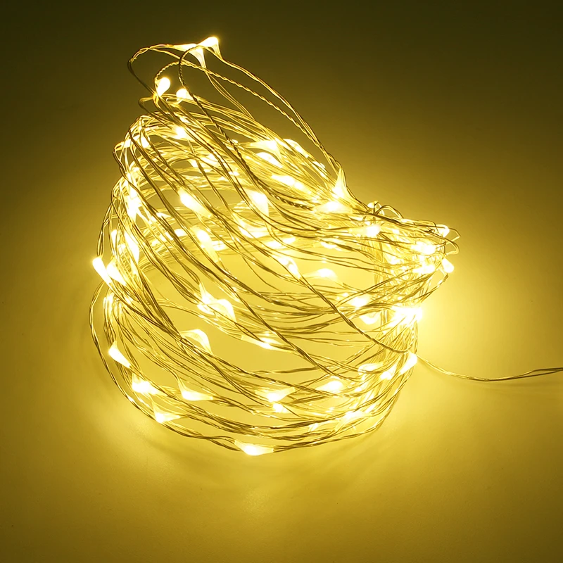 

Waterproof Copper Wire LED String lights Holiday RGB LED Strip lighting For Fairy Christmas Tree Wedding Party Decoration lamp