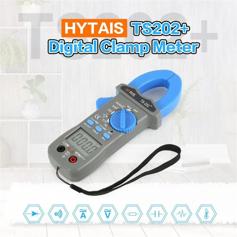 TS202+ Digital Clamp Meter True RMS Multimeter AC/DC Frequency NCV Resistor Capacitor Diode temperature Tester | Инструменты