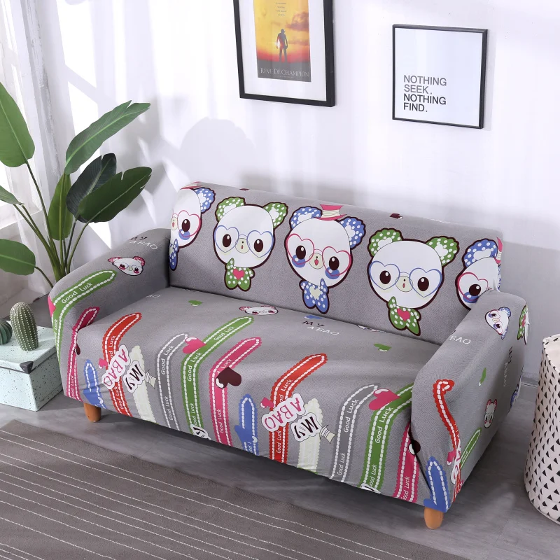 Секционный охватывает L-образный диван крышка Эластичный Универсальный