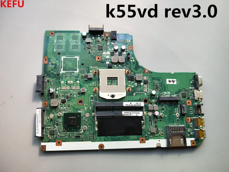 Материнская плата KEFU для ноутбука ASUS K55VD материнская ПК REV 3 1 полностью прошедшая