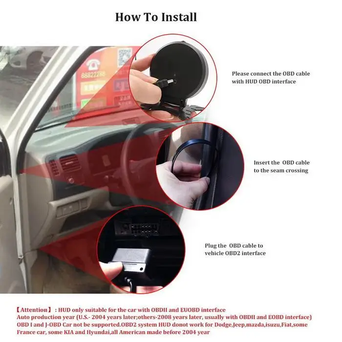 Многофункциональный бортовой компьютер Автомобильный дисплей HUD obd2 Авто OBD 9 режим отображения hud Дисплей Автомобильная электроника спидометр