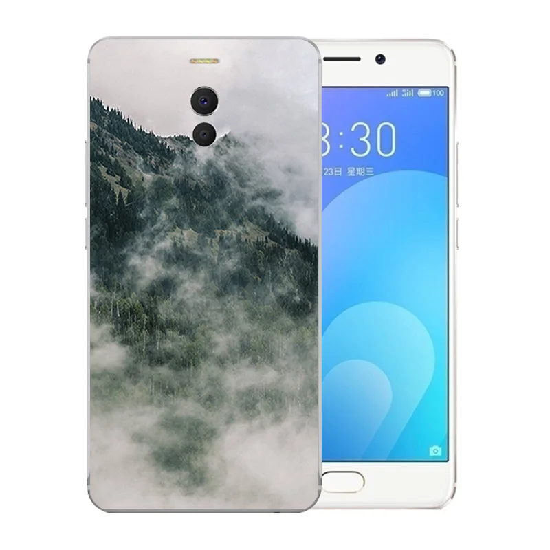 Чехлы для телефонов Meizu M6 Note Capa Landscape Pattern TPU Meilan задняя крышка Note/Blue Charm 6 Funda |