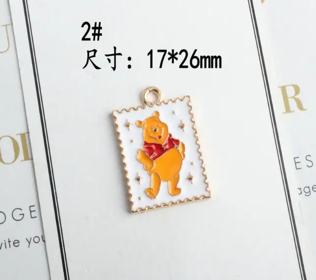 Новые 40 шт Мультяшные милые свиньи желтые мишки смешанные ожерелья Серьги