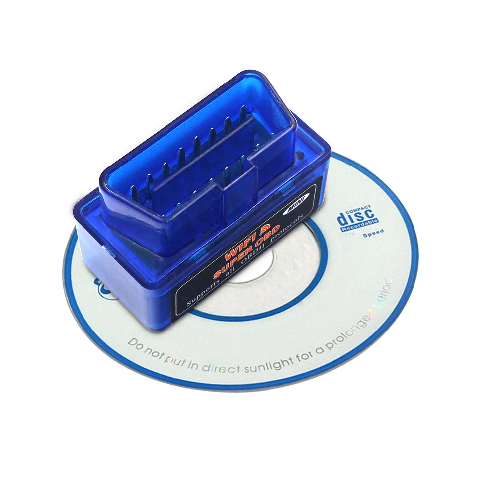 Лучшая цена ELM327 V1.5 wifi OBD2 сканер работает дизельные автомобили аппаратное обеспечение V1.5 V2.1 для IOS/Android Поддержка нескольких протоколов