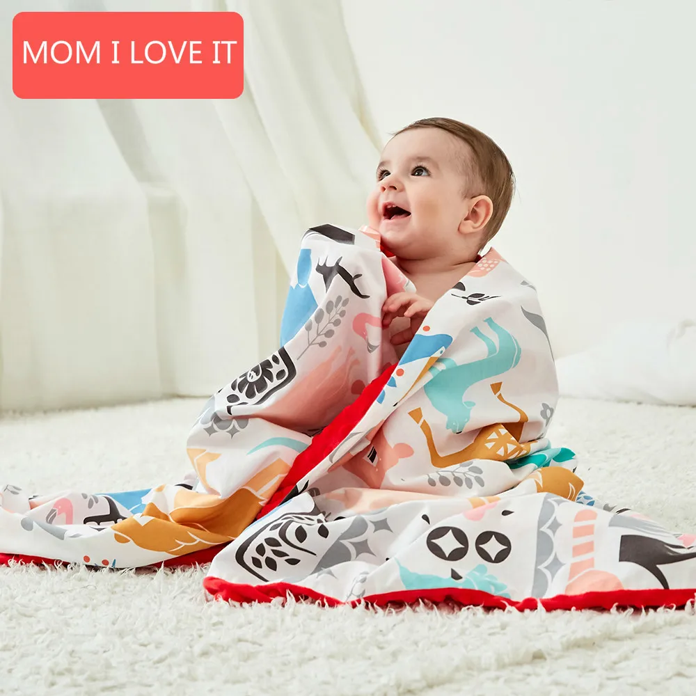 Newborn Baby Blanket Infant Bebe Polar Dot Swaddle Wrap Envelope Blankets For Kids Cartoon Bedding | Мать и ребенок