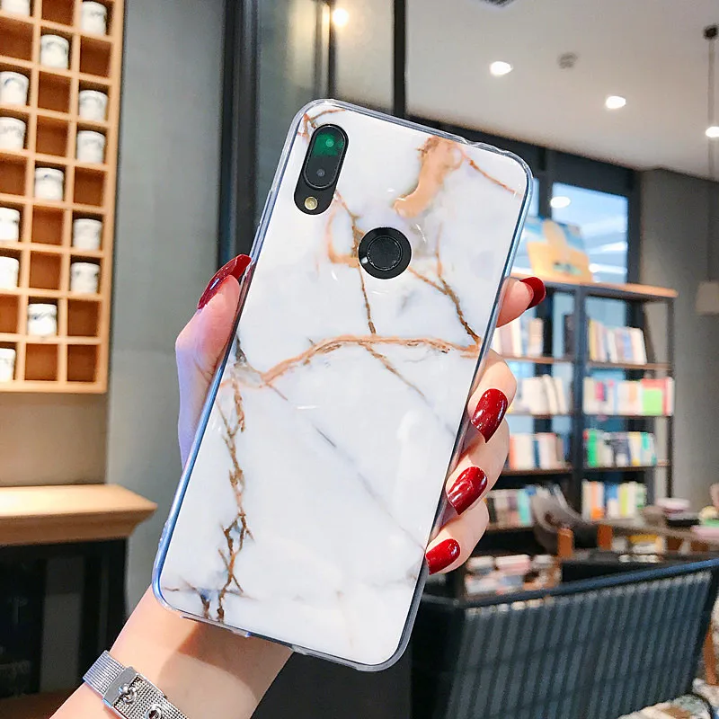 F23 Для xiaomi redmi note 7 Чехол мраморный мягкий чехол для Funda xiomi xiaomi Mi 9 8 Lite redmi note 5 7 6 Pro Чехол для телефона держатель подставка - Цвет: F23