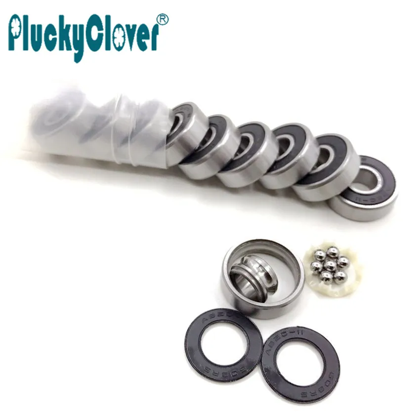 10 шт. Abec9 Abec11 608 2rs черные роликовые коньки подшипник синий скейтборд колеса ролик