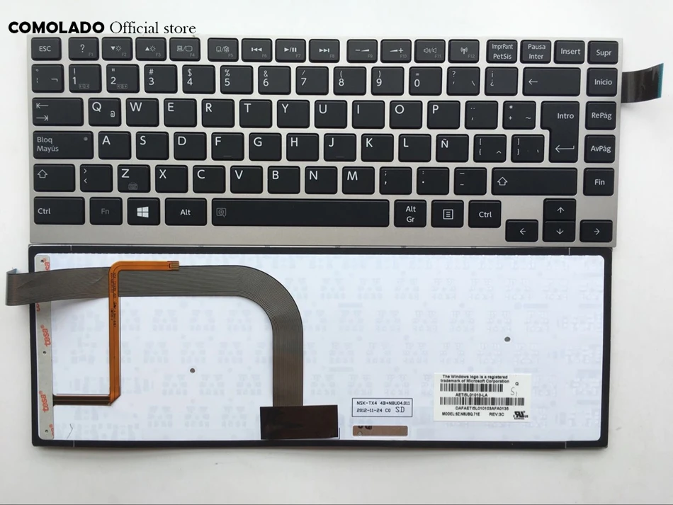 LA латинская клавиатура для Toshiba Satellite W30 W30DT W30T W35 W35DT W35T Клавиатура ноутбука с