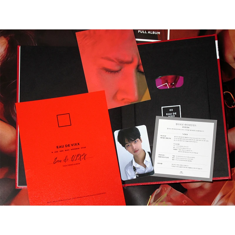 K POP подписанный VIXX autographed 3nd альбом EAU DE CD + photobook 052018|Открытки и приглашения| |