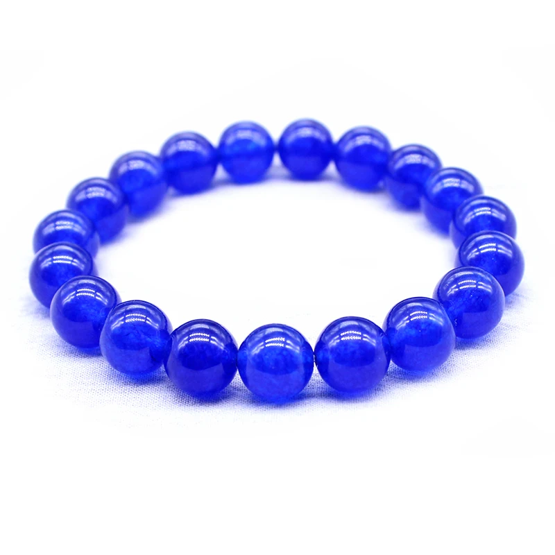 Браслет из натурального камня белого синего красного золотого желтого цвета