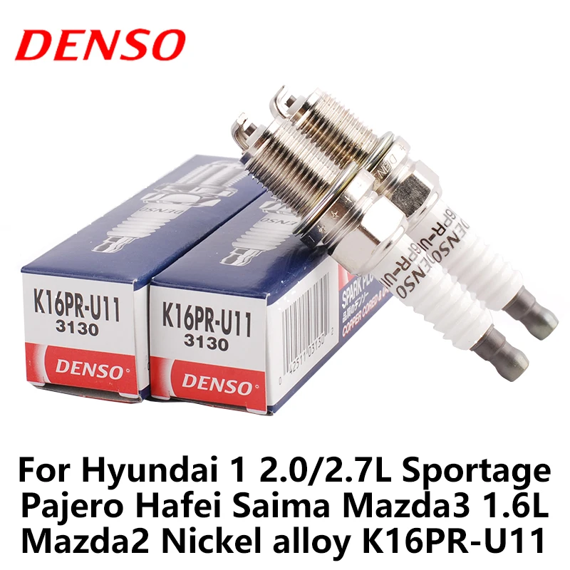 4 шт./компл. DENSO автомобильная свеча зажигания для Hyundai 1 2 0/2.7L Sportage Pajero Hafei Saima Mazda3 1.6L
