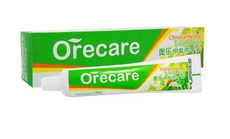 TIEN 5 коробок Orecare зубная паста содержит экстракты китайских лекарственных трав Orecare китайская травяная зубная паста