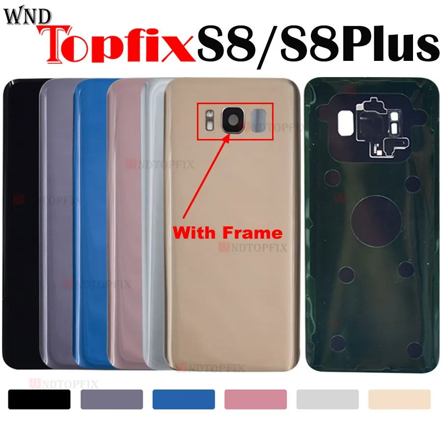 5," для SAMSUNG Galaxy S8 G950F S8 плюс задняя Батарея крышка Дверь задняя Стекло Корпус чехол для замены SAMSUNG S8 Батарея крышка