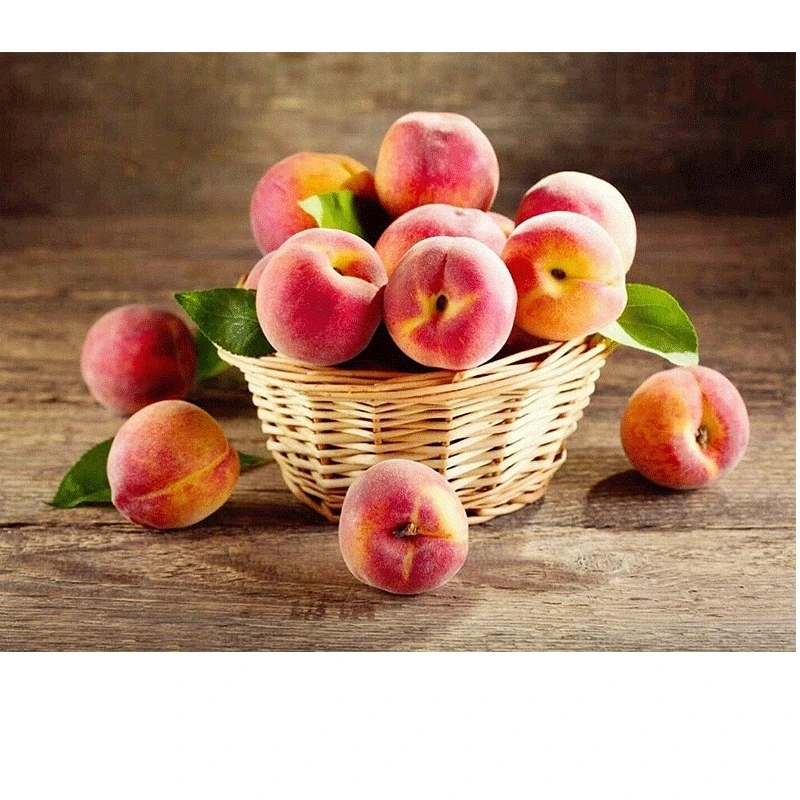 Алмазная живопись с корзиной персиков мозаика сделай сам вышивка крестиком