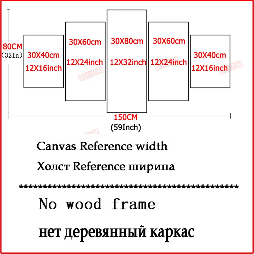 Картина в виде слона 5 шт. настенный художественный постер абстрактные настенные