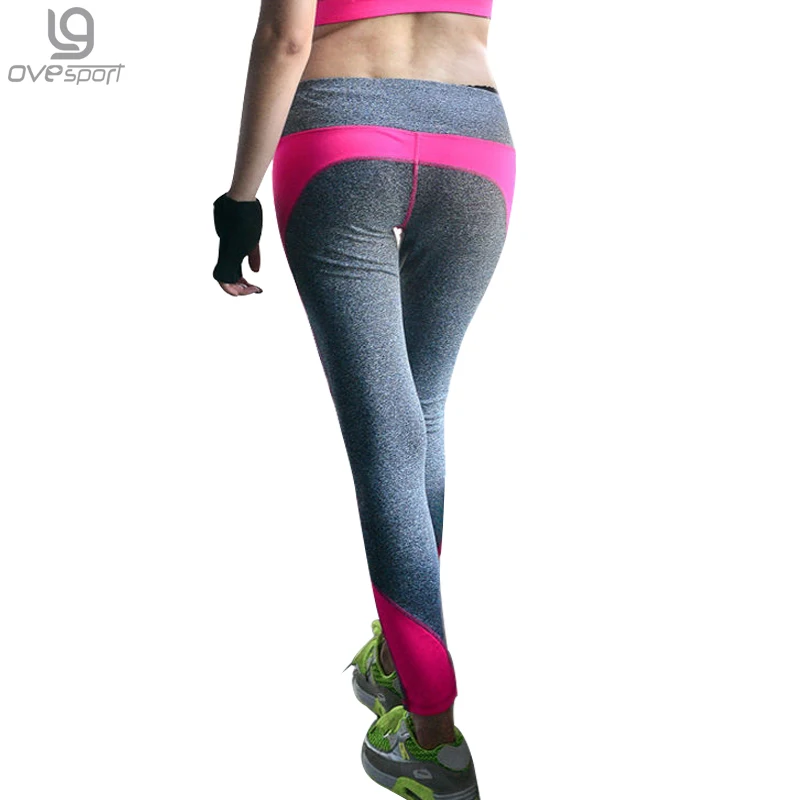 2016 Для женщин тренировки Брюки для девочек упругой влагу сила упражнения Женский