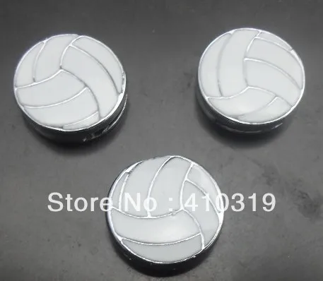 

Brand New 8mm Volleyball slide charm 100pcs/lot DIY accessories
