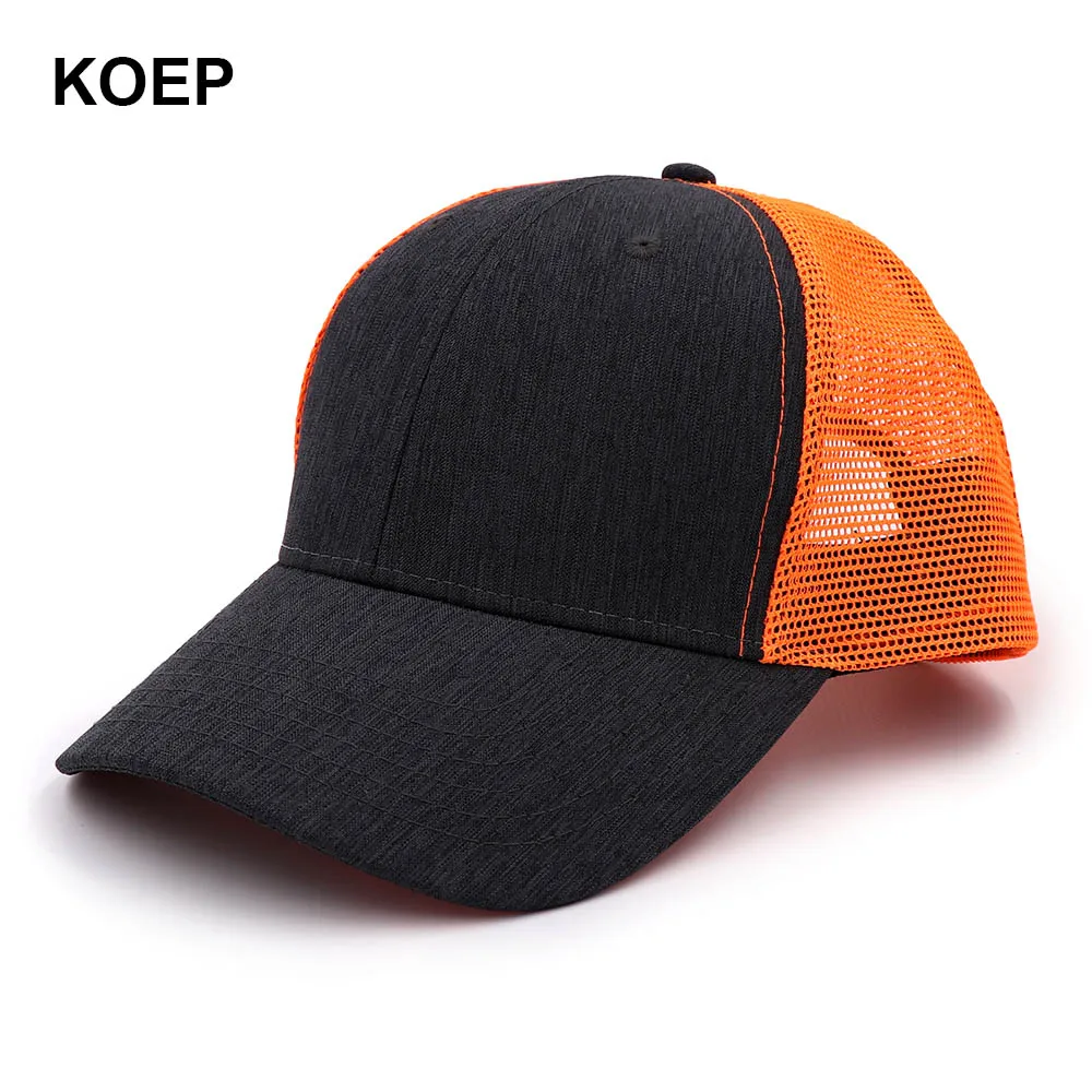 BLAZE KOEP, тип, повседневная одноцветная Кепка для грузовика, для женщин, мужчин, черная, белая, летняя бейсболка, крутая, сетчатая, Snapback, папа, шапки HFW002 - Цвет: BLAZE