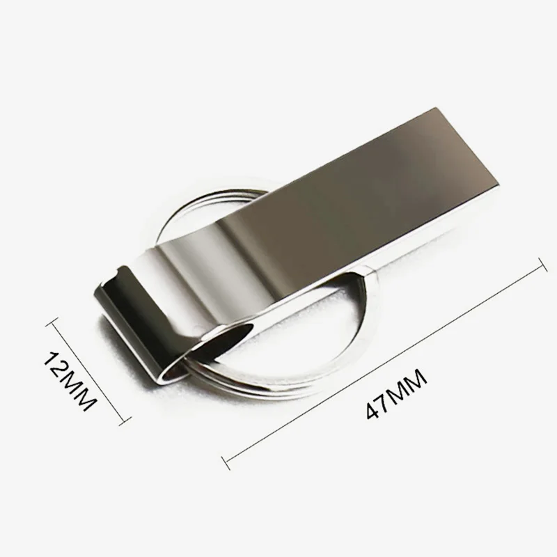 Металлическая USB флешка 64 ГБ 32 16 8 4 Гб флеш карта памяти прямоугольник usb ключ u stick
