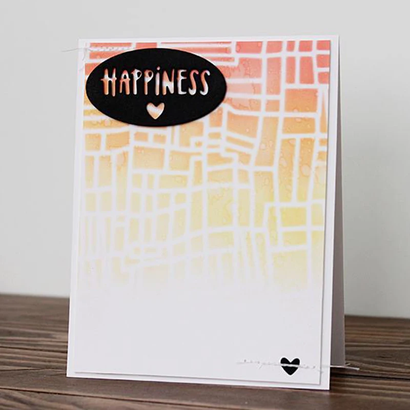 Лоскутное поле трафарет для DIY скрапбукинга Альбом бумажная карта ремесло