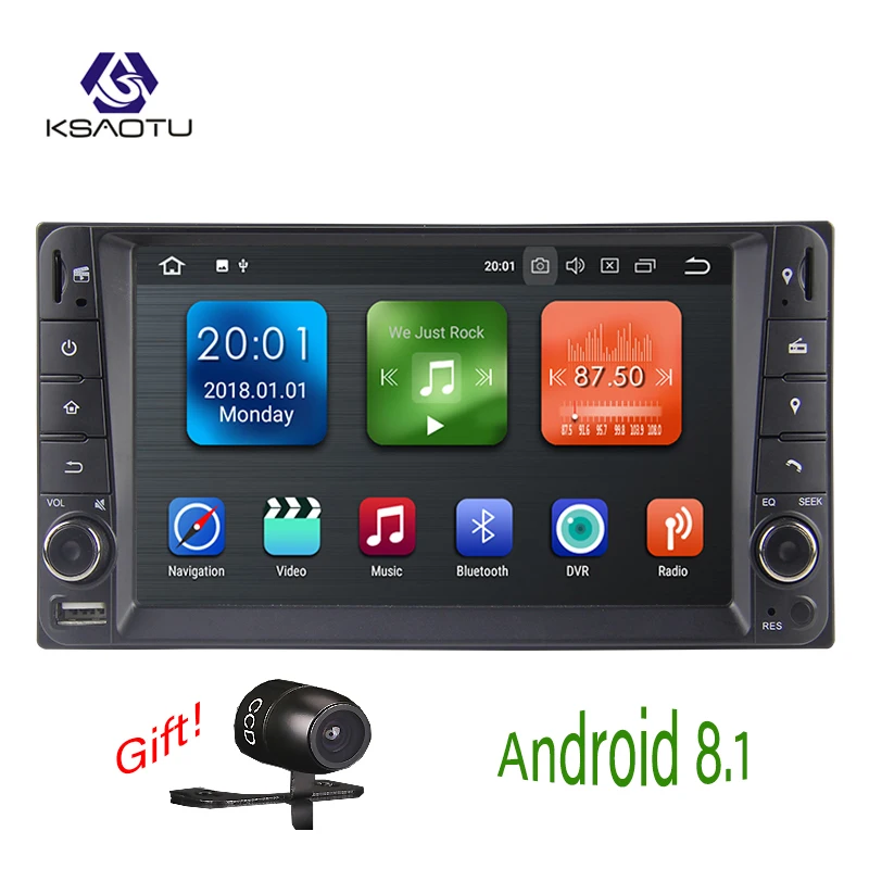 KSAOTU 7 &quotDAB + 4G Android 8 1 автомобильный DVD плеер SD GPS для Toyota Corolla | Автомобили и