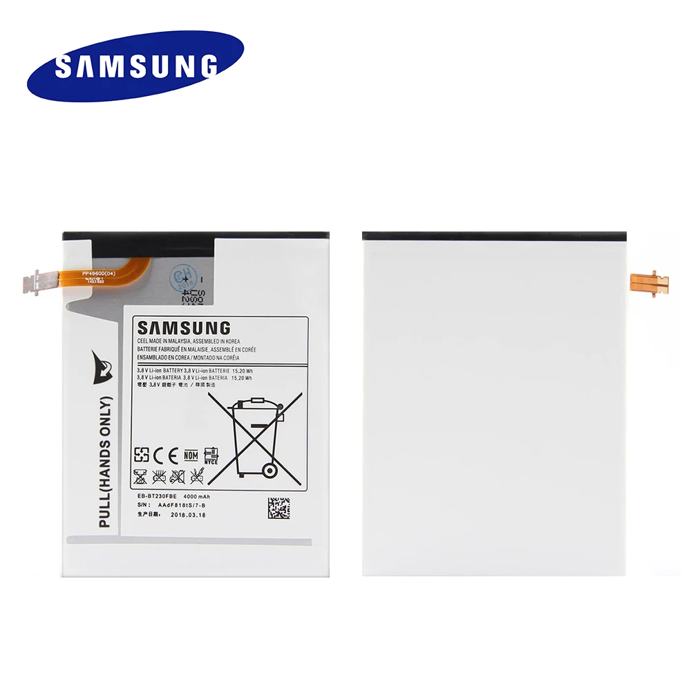 Оригинальный запасной аккумулятор для планшетов Samsung Galaxy Tab 4 7 0 дюйма T230 T231
