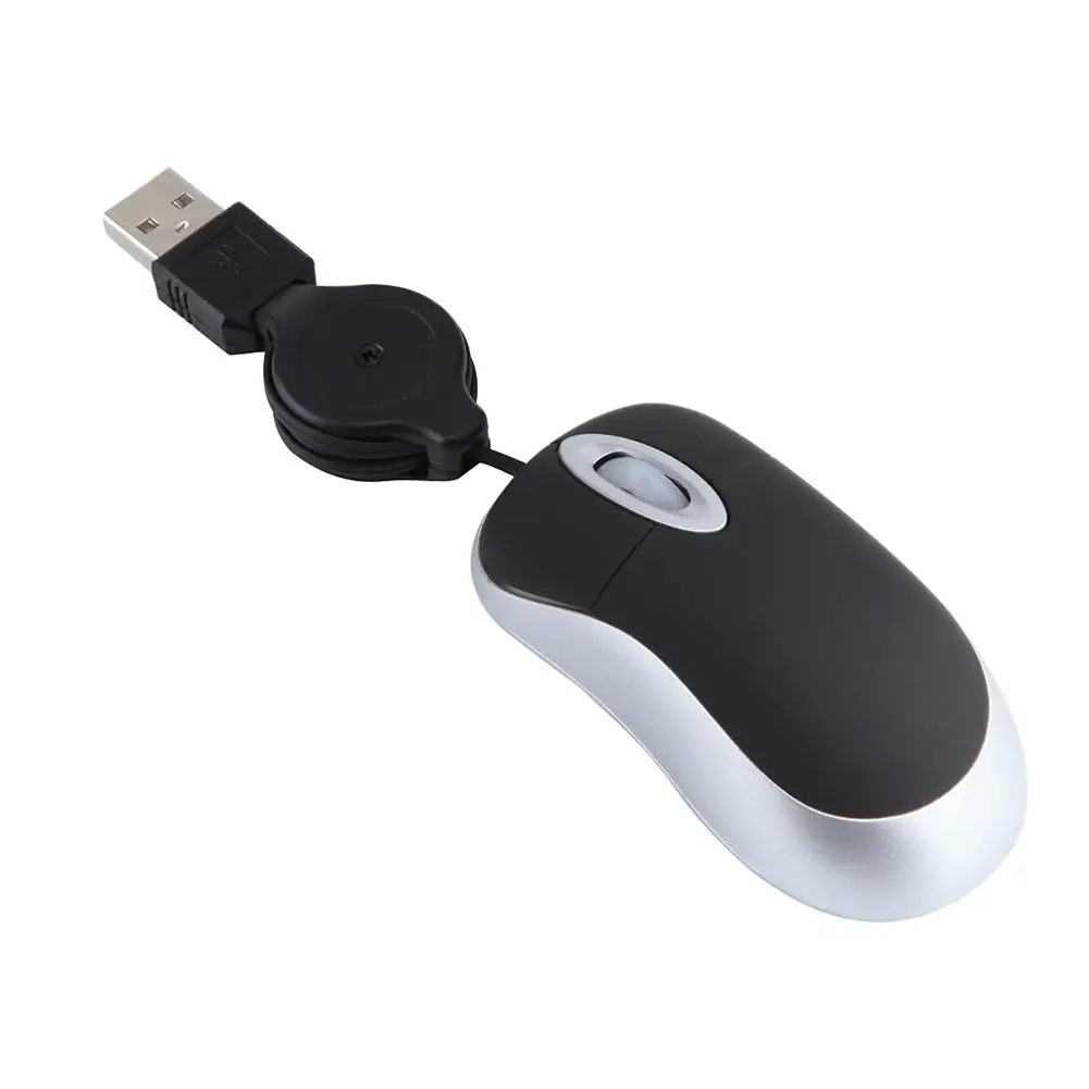 Дропшиппинг Мини Выдвижная USB оптическая мышь для ПК ноутбук колесо прокрутки красочные мыши# BO