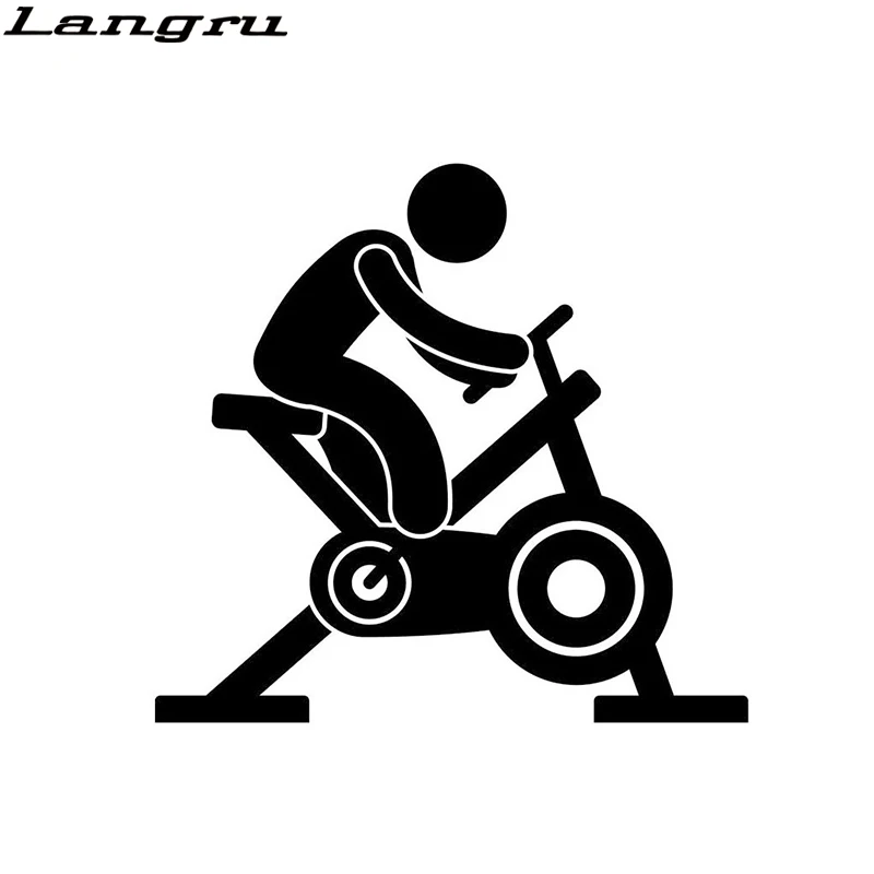 Креативные стильные модные спортивные наклейки Langru для фитнеса велосипеда