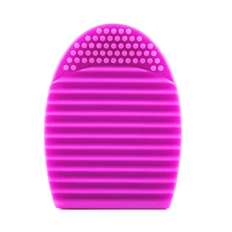 RoseRed Egg Shape AddFavor щетка для макияжа скруббер Очиститель кисти, косметическая принадлежность щетки инструмент перчатка для пальцев яйцо сердце щетка инструмент для чистки - Цвет: RoseRed Egg Shape