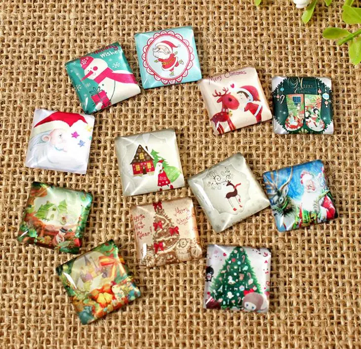 Кабошон из стекла разных типов для изготовления ювелирных изделий квадратная